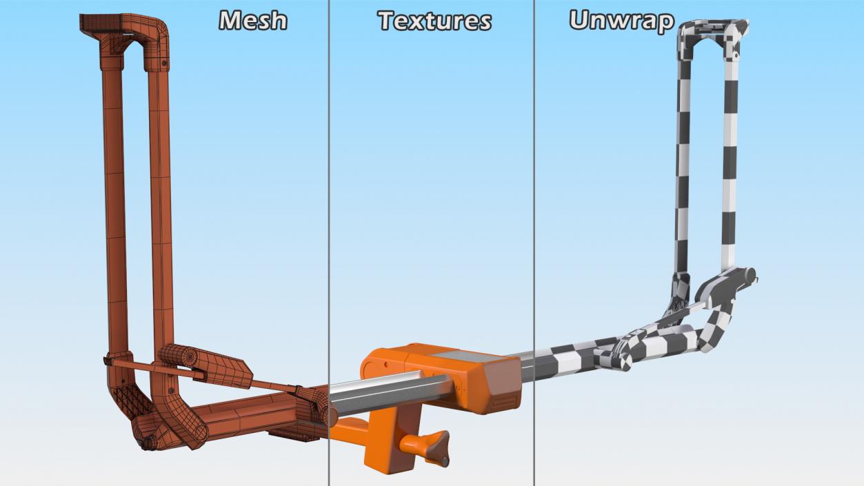 3D Bike Rack Platform model