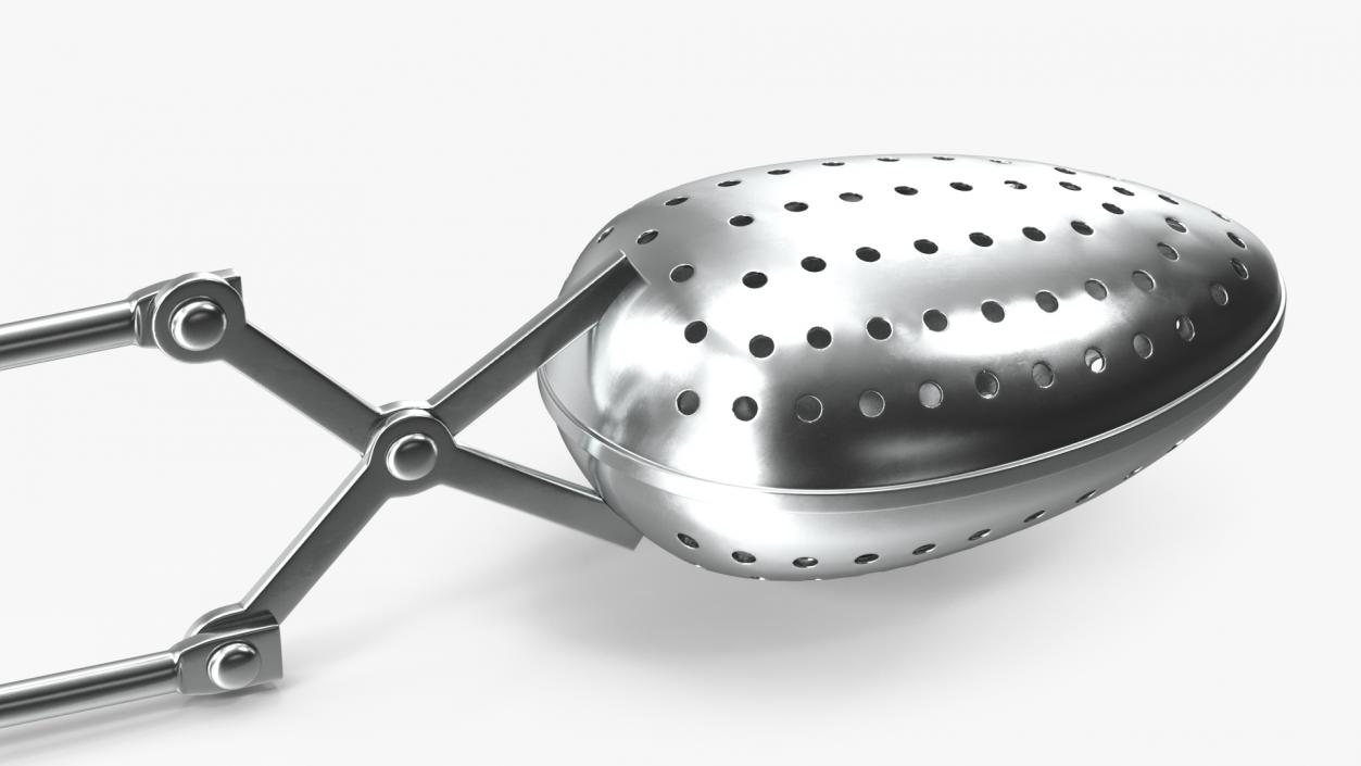 3D Stainless Steel Tea Infuser Spoon model