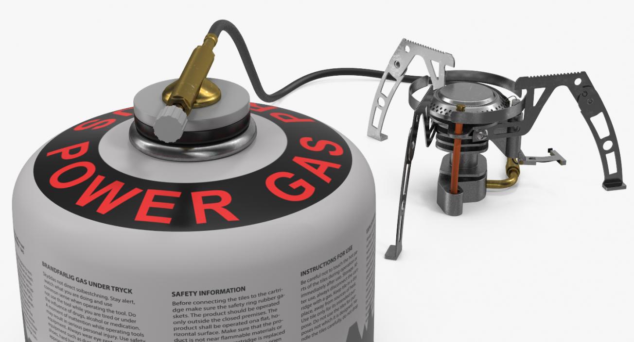 Camping Gas Stove 3 3D model