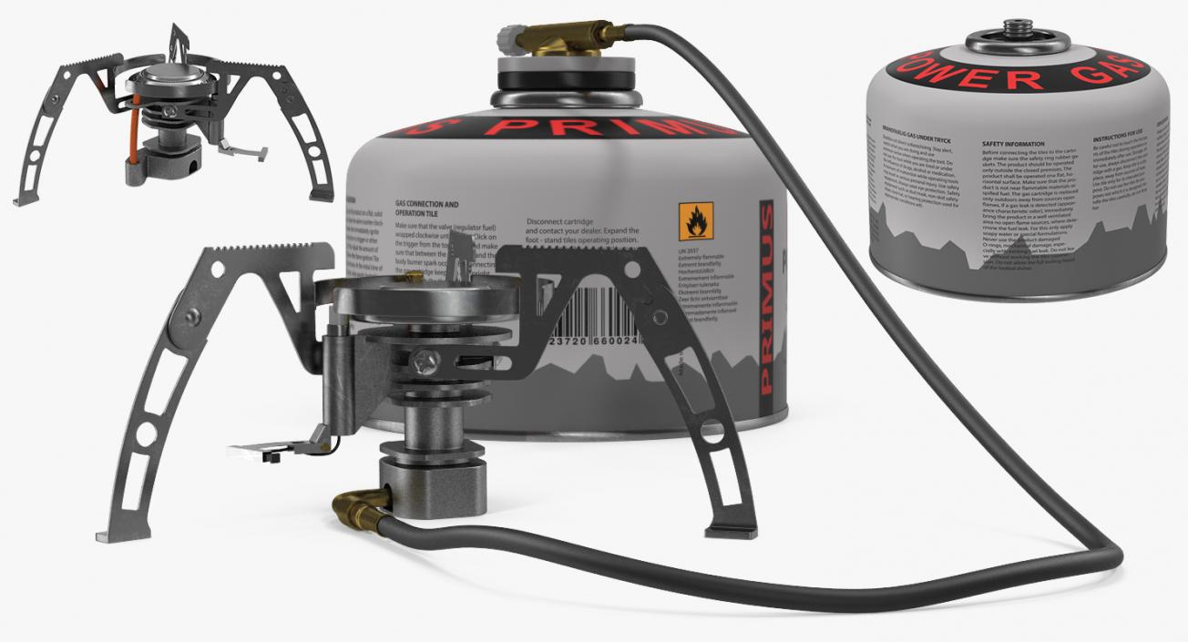 Camping Gas Stove 3 3D model