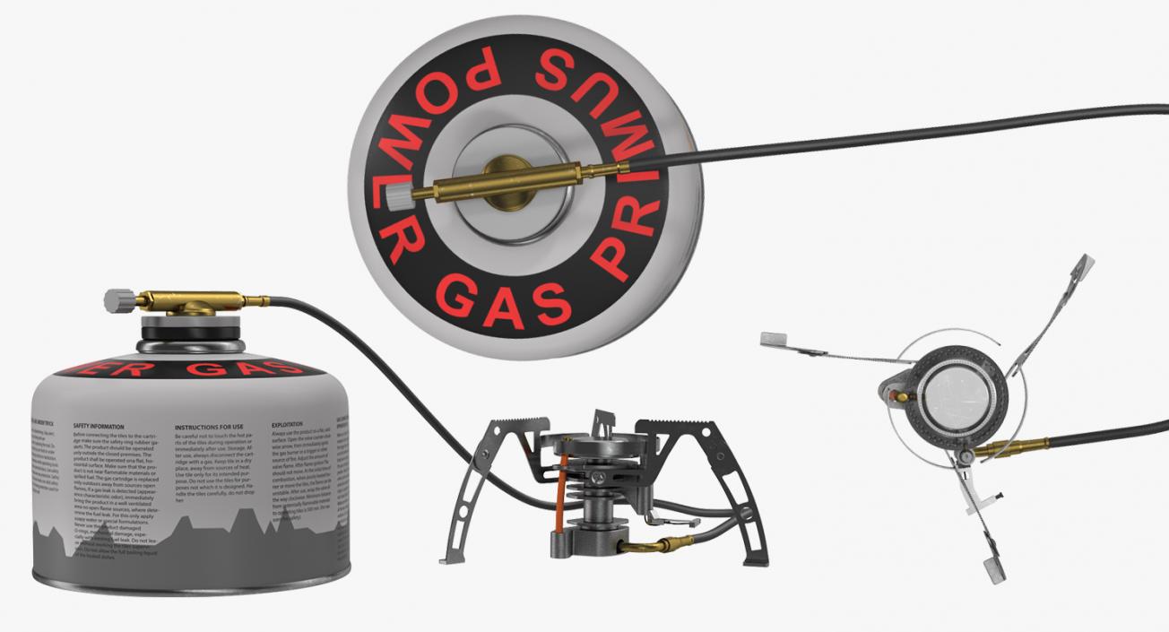 Camping Gas Stove 3 3D model