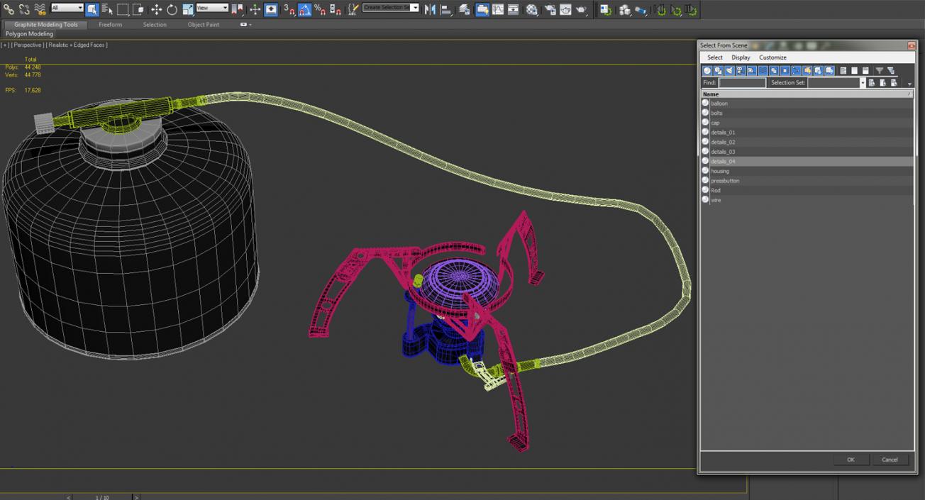 Camping Gas Stove 3 3D model