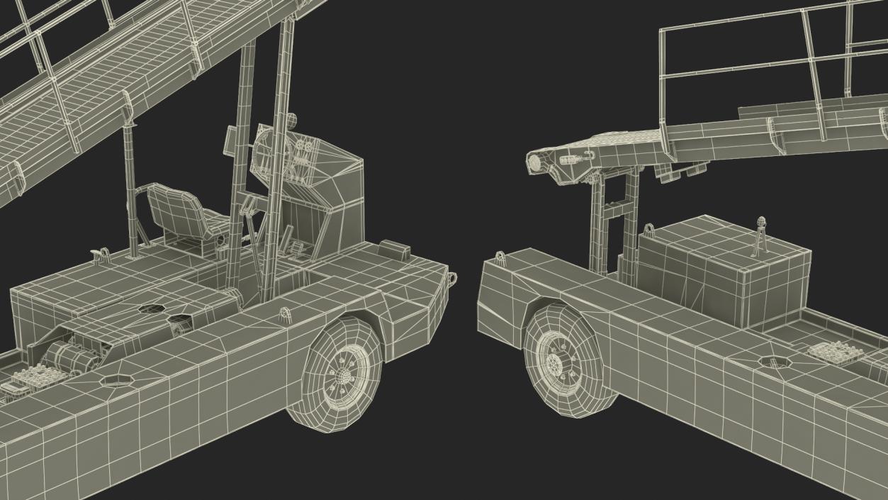 3D Airport Baggage Conveyor Belt Loader