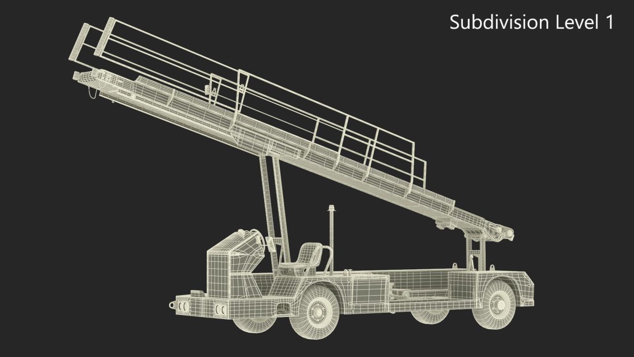 3D Airport Baggage Conveyor Belt Loader