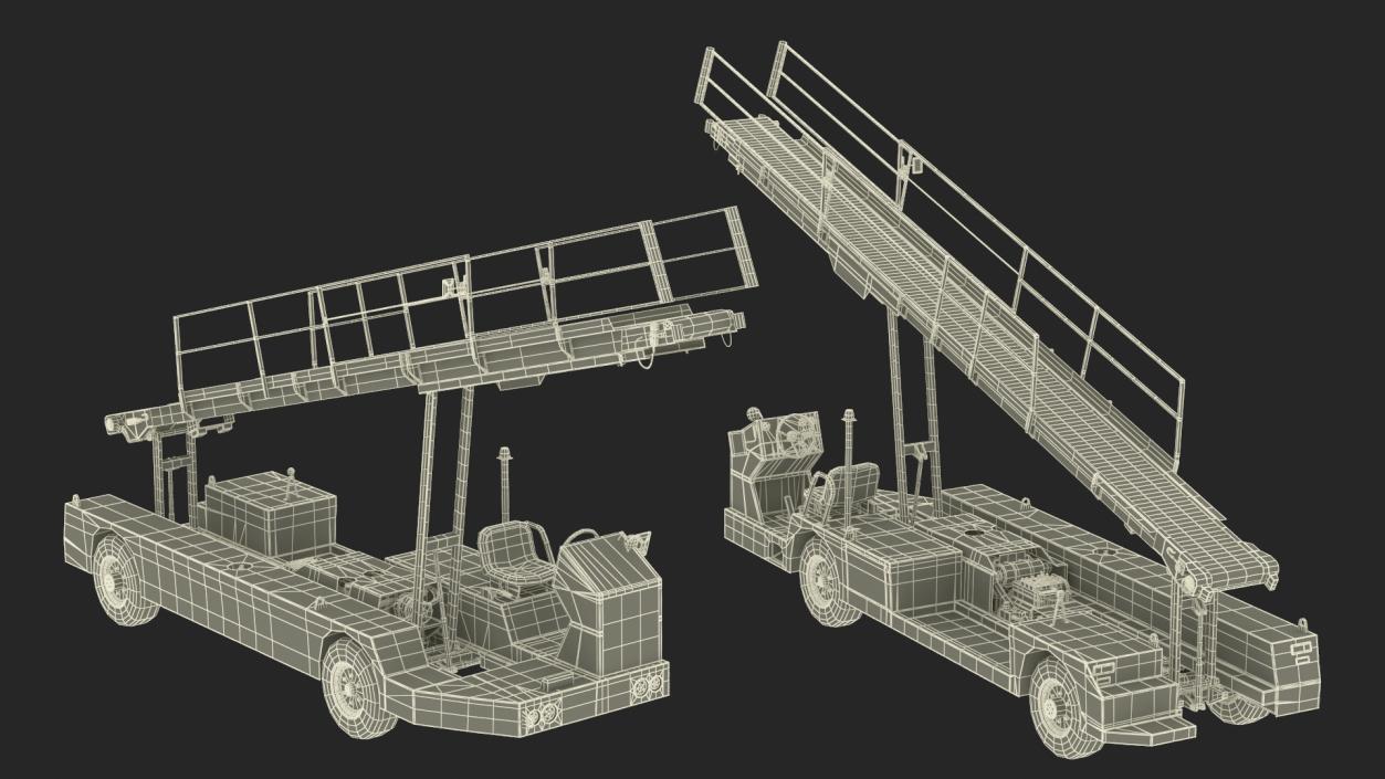 3D Airport Baggage Conveyor Belt Loader