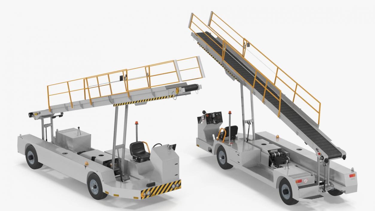 3D Airport Baggage Conveyor Belt Loader