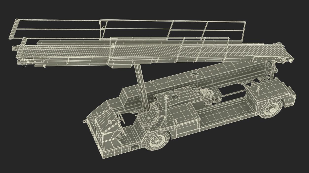 3D Airport Baggage Conveyor Belt Loader