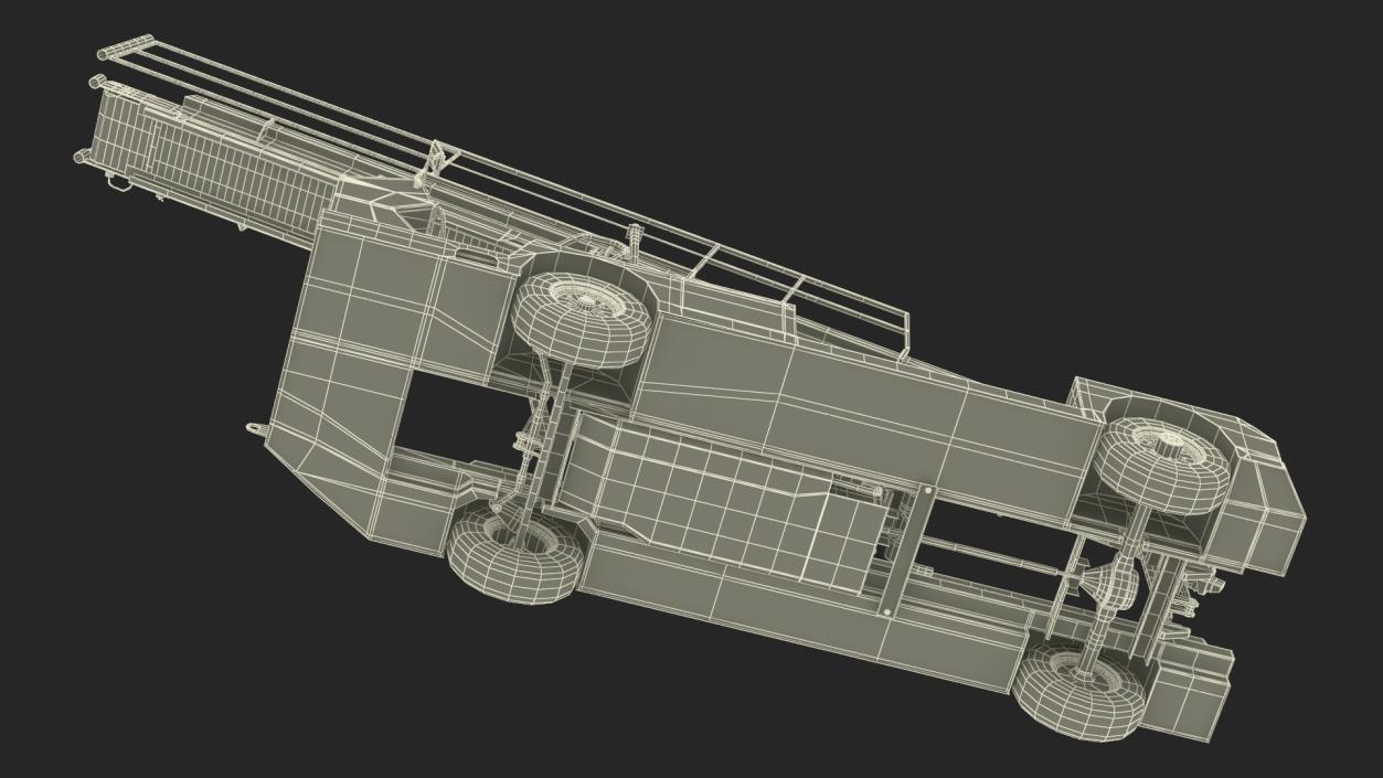 3D Airport Baggage Conveyor Belt Loader