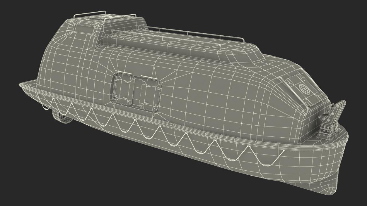 3D Cable Layer Vessel Blue model