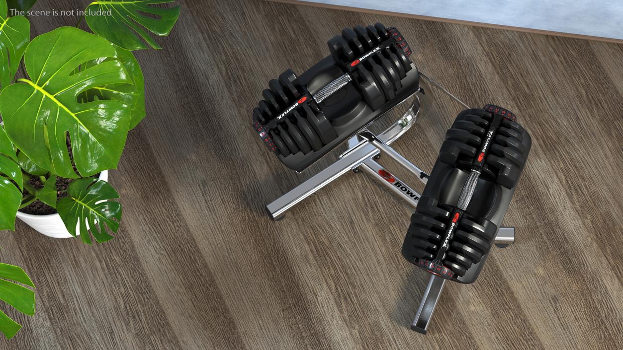 Bowflex SelectTech Dumbbell with Stand Set 3D