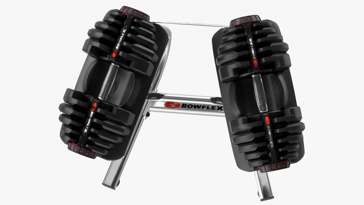 Bowflex SelectTech Dumbbell with Stand Set 3D