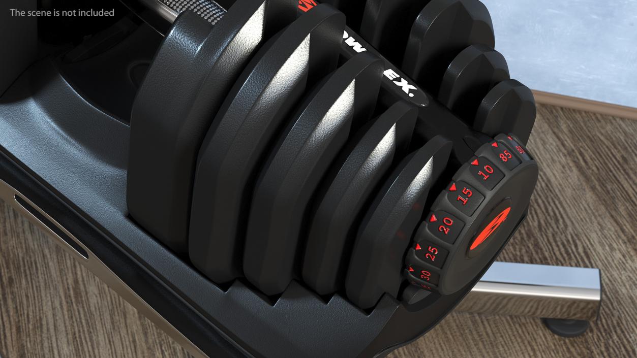 Bowflex SelectTech Dumbbell with Stand Set 3D