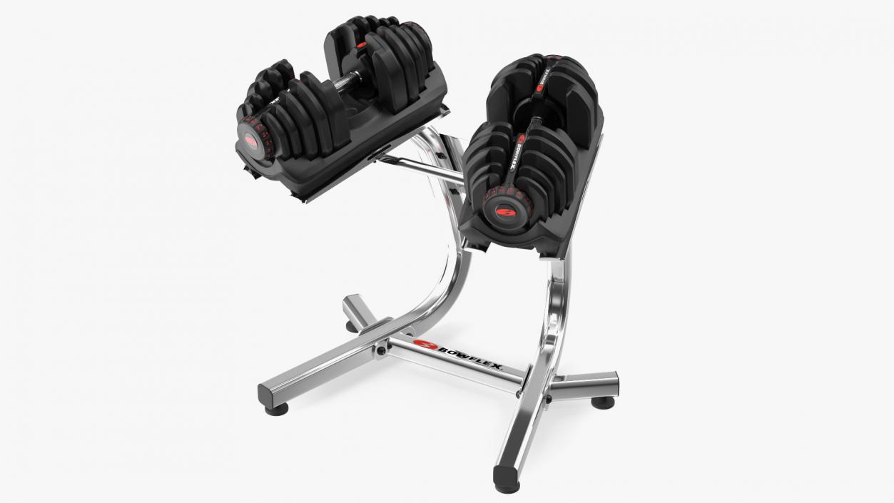 Bowflex SelectTech Dumbbell with Stand Set 3D