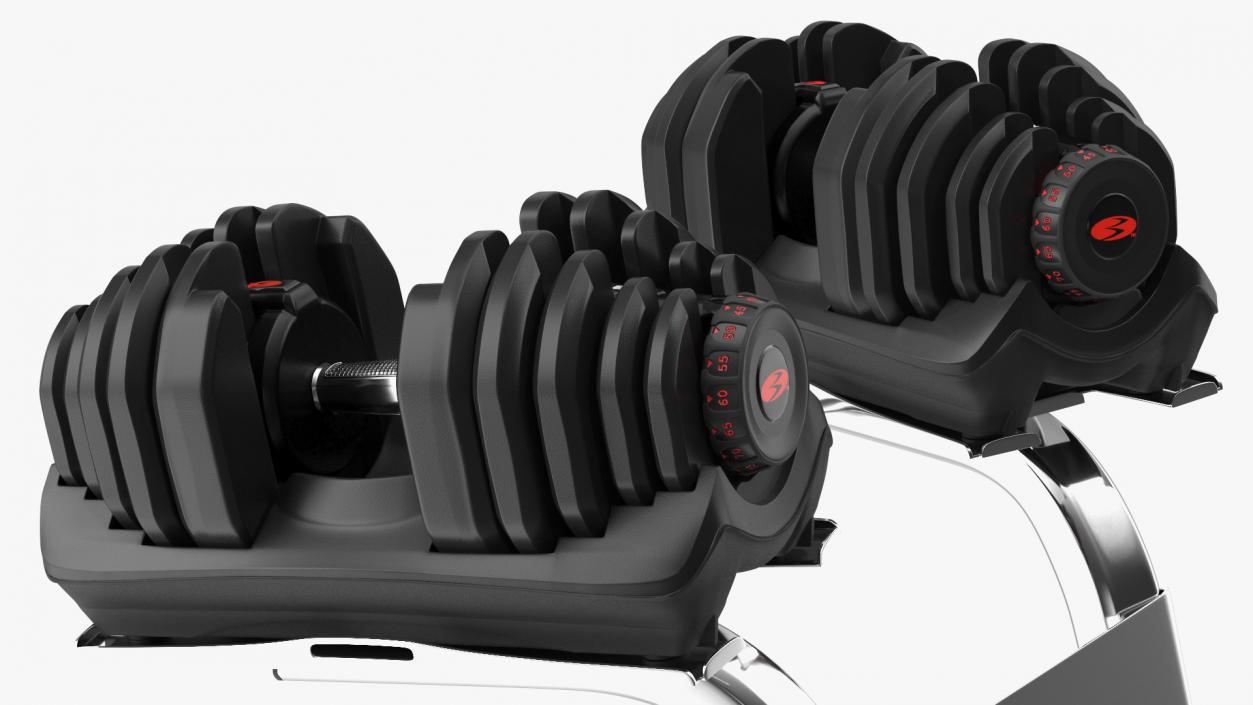 Bowflex SelectTech Dumbbell with Stand Set 3D