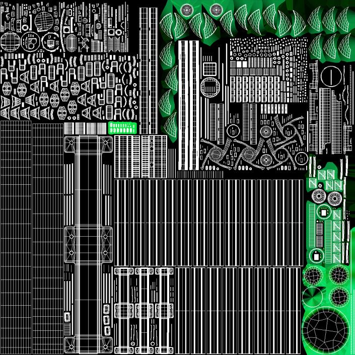 3D model Dual Fan CPU RGB Liquid Cooler