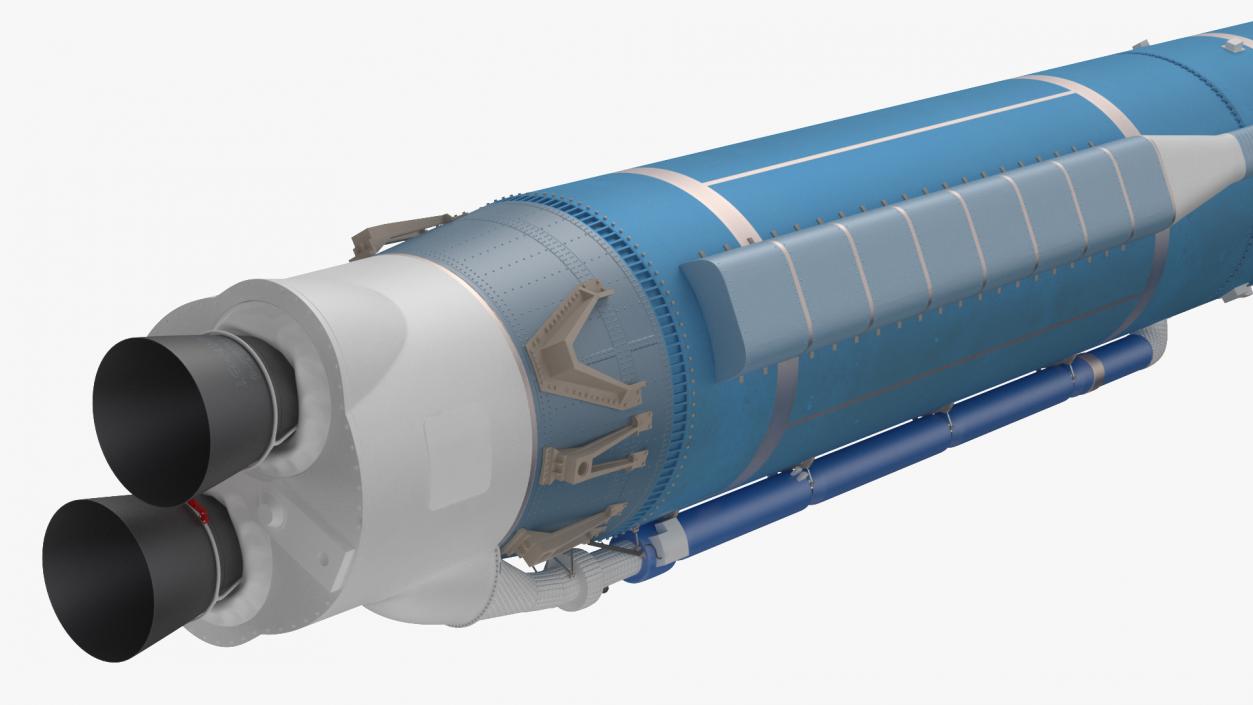 3D model Space Launch Vehicle