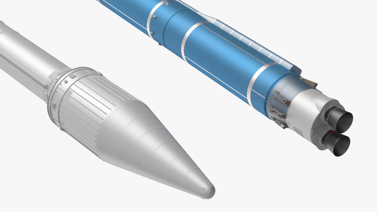 3D model Space Launch Vehicle