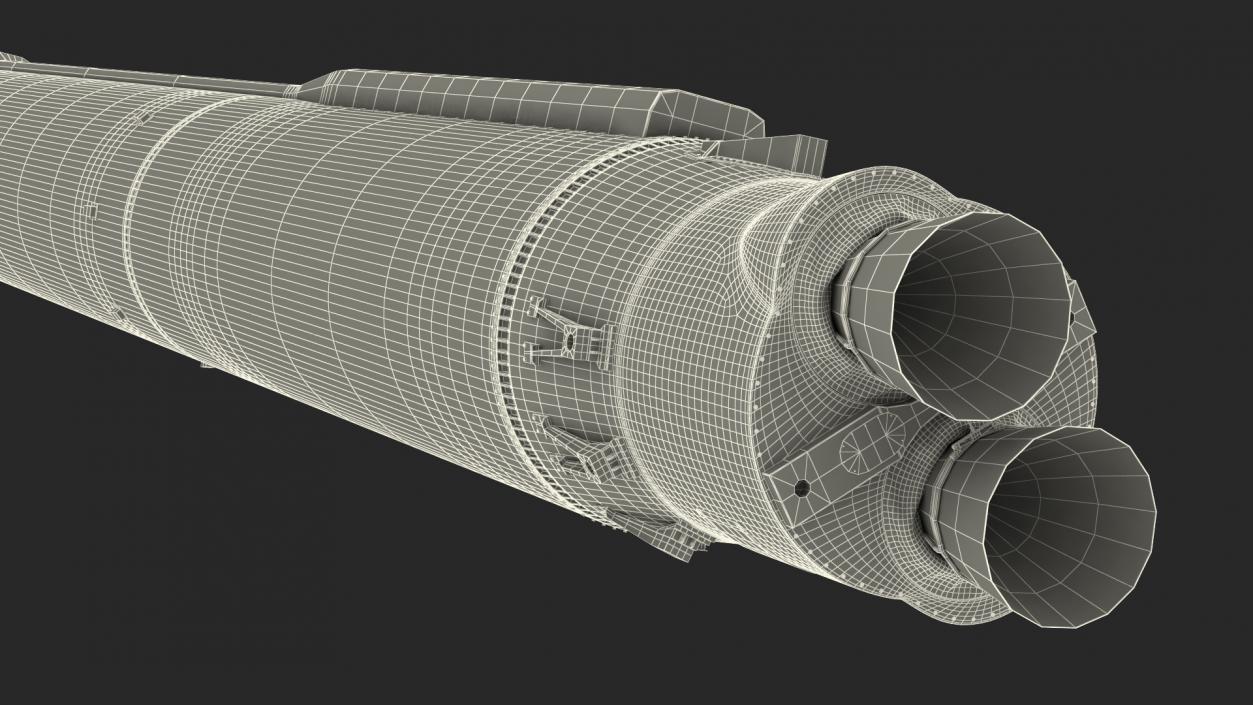 3D model Space Launch Vehicle