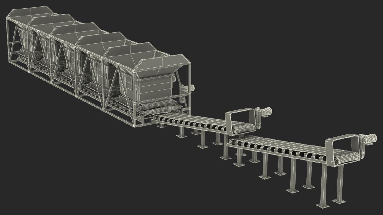 3D Cold Aggregate Supply System model