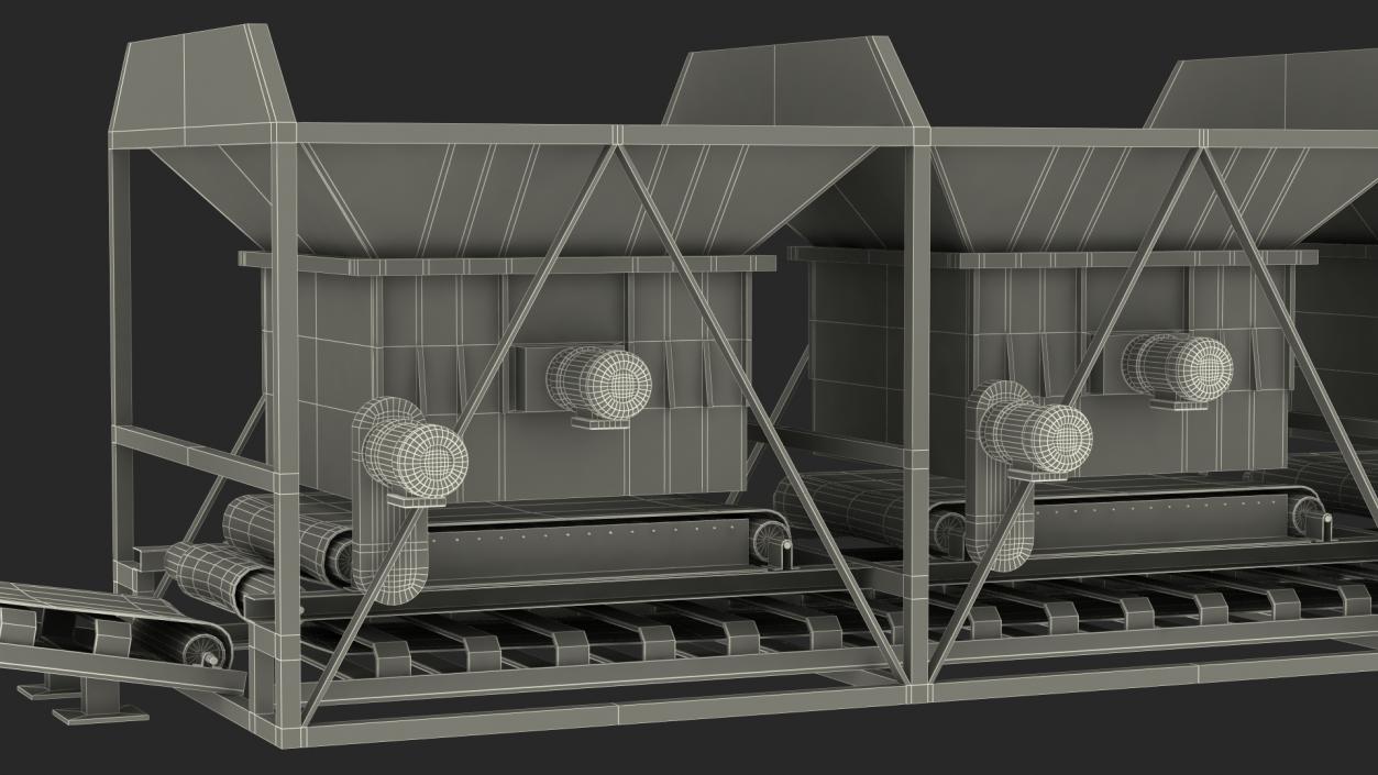 3D Cold Aggregate Supply System model