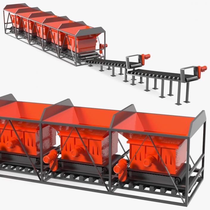 3D Cold Aggregate Supply System model