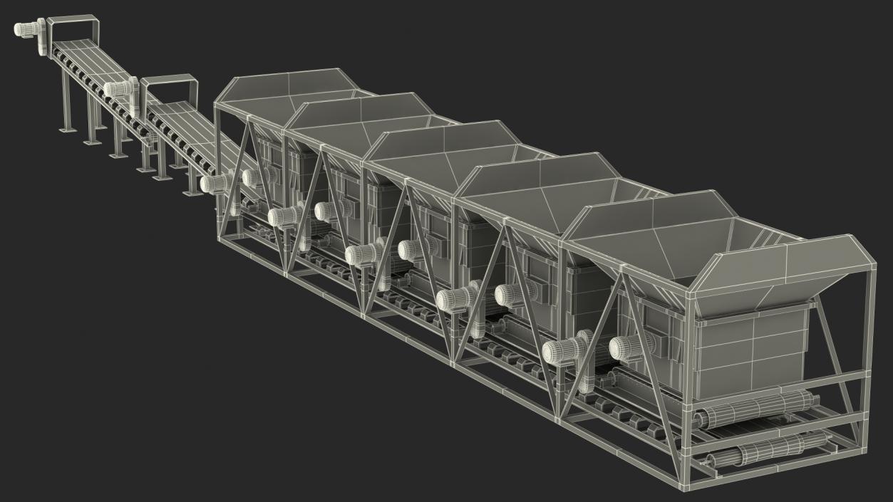 3D Cold Aggregate Supply System model