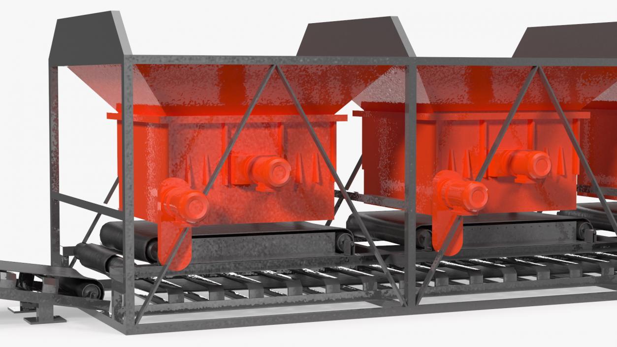 3D Cold Aggregate Supply System model