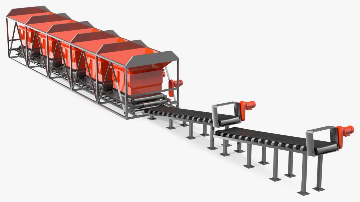 3D Cold Aggregate Supply System model