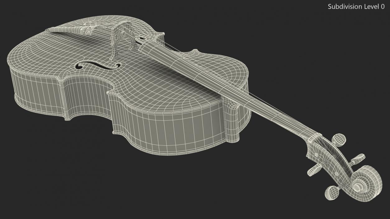 Classic Cello Instrument 3D model