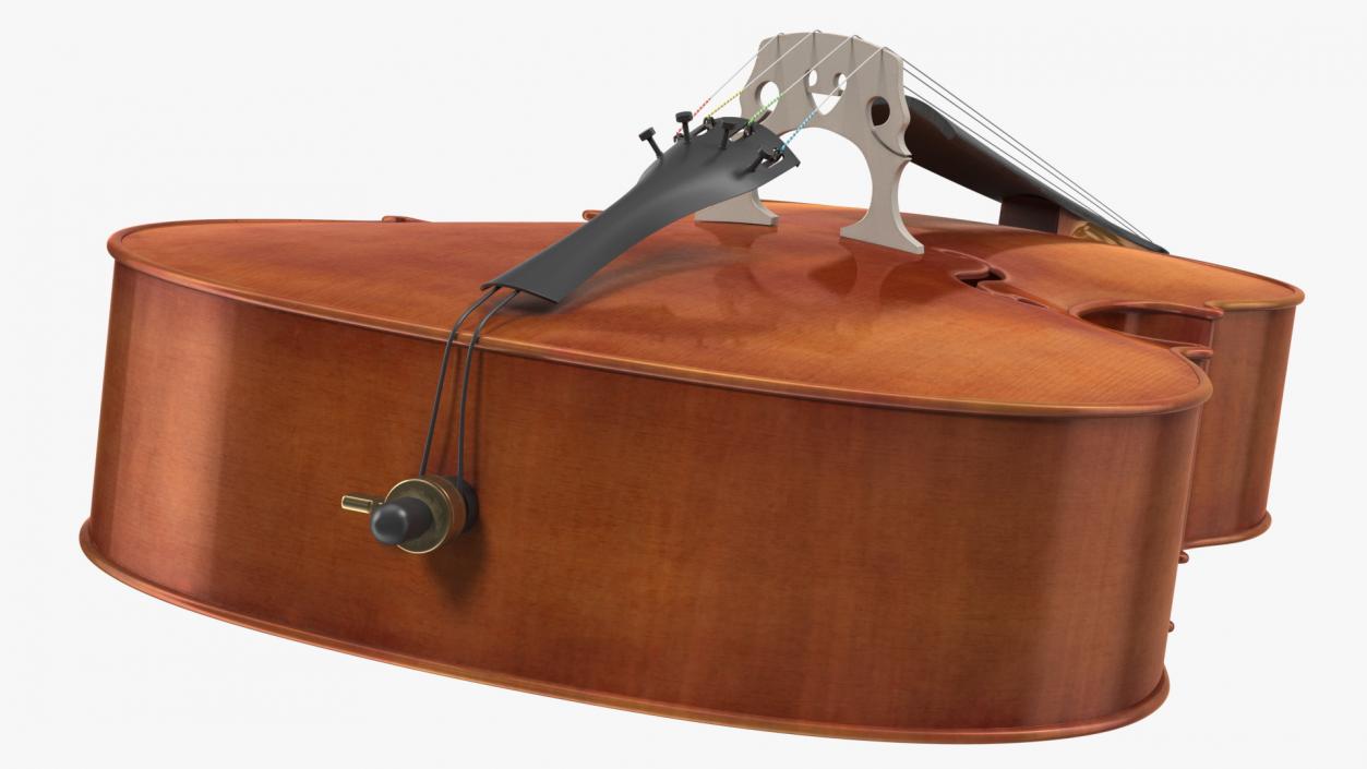 Classic Cello Instrument 3D model