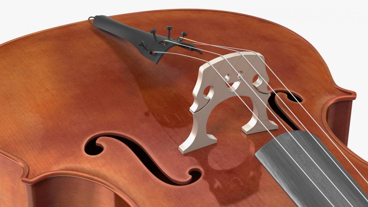 Classic Cello Instrument 3D model