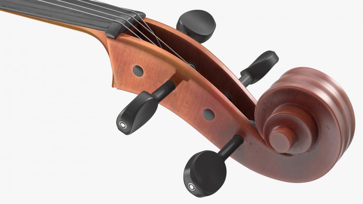 Classic Cello Instrument 3D model