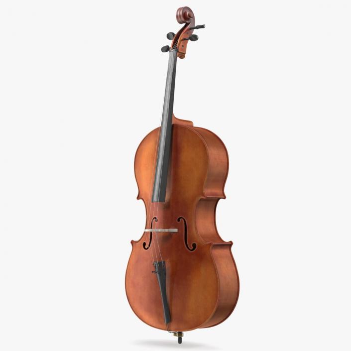 Classic Cello Instrument 3D model