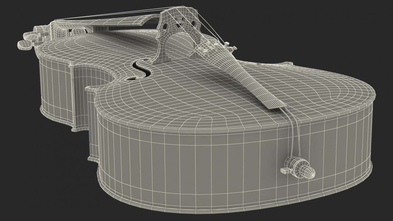 Classic Cello Instrument 3D model