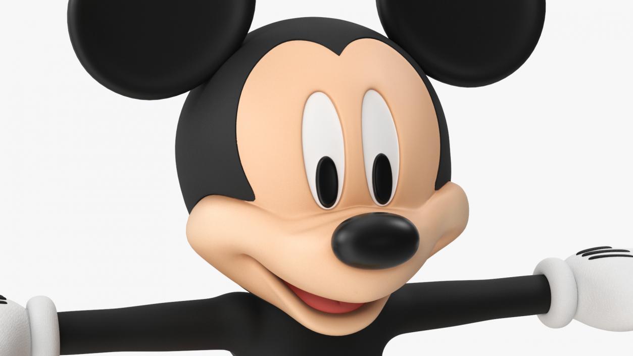 Cartoon Character Mickey Mouse Rigged 3D