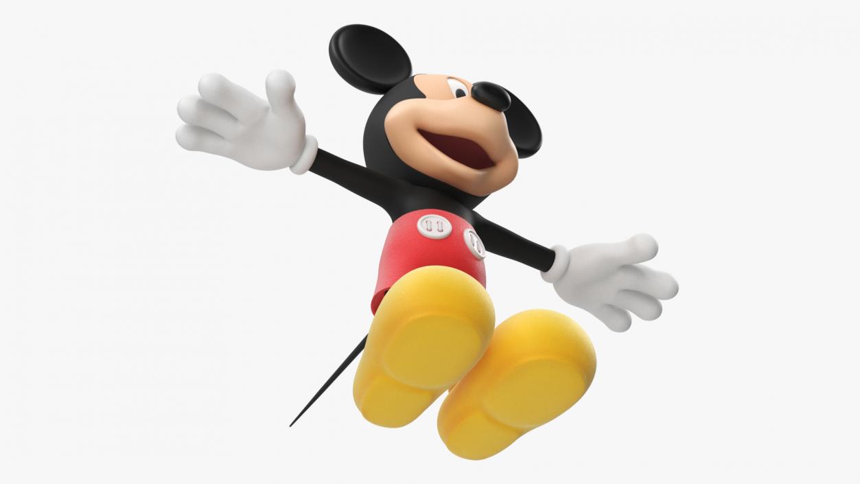 Cartoon Character Mickey Mouse Rigged 3D