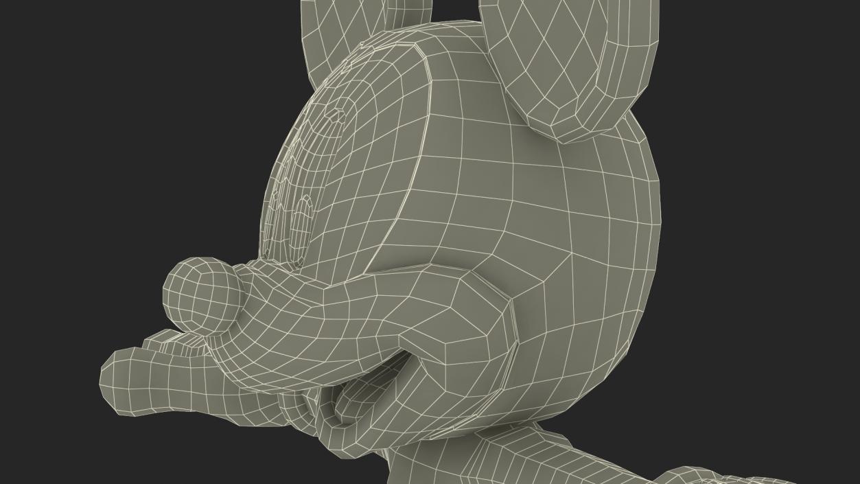 3D Cartoon Character Mickey Mouse Rigged for Cinema model