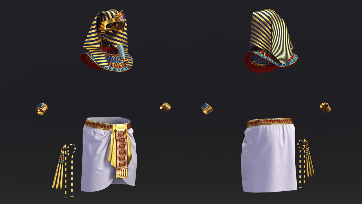 Egyptian Pharaoh Costume 3D model