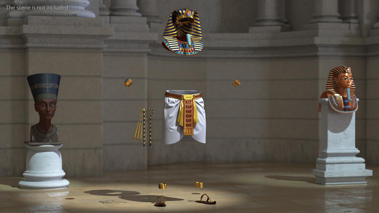 Egyptian Pharaoh Costume 3D model