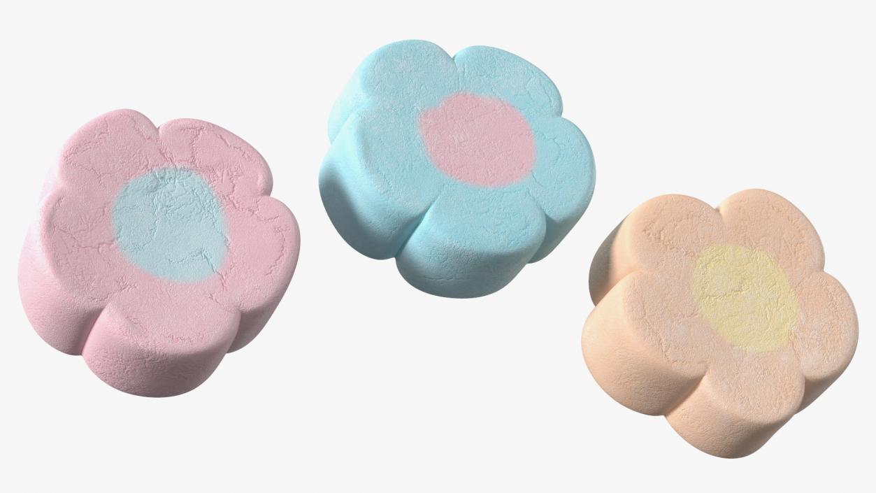 3D Flower Shaped Marshmallows