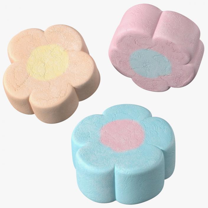 3D Flower Shaped Marshmallows