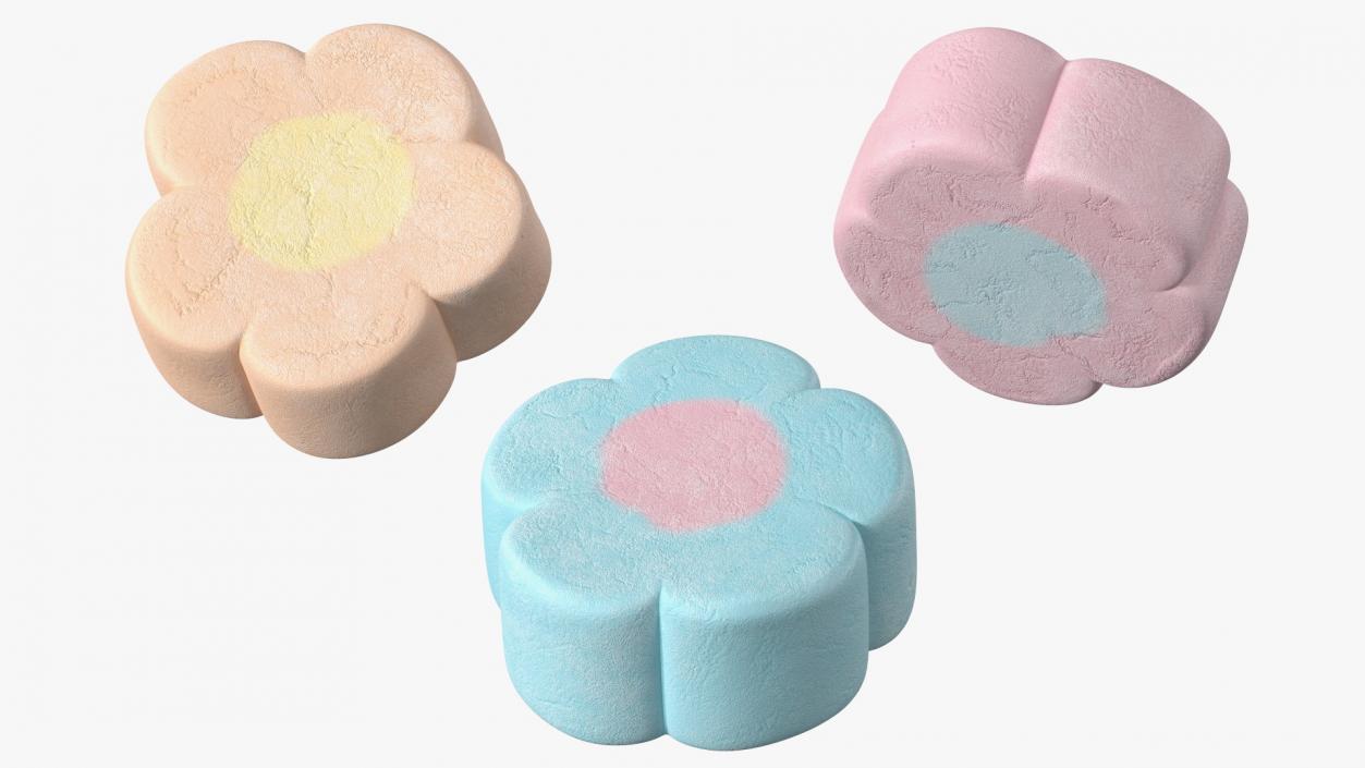 3D Flower Shaped Marshmallows