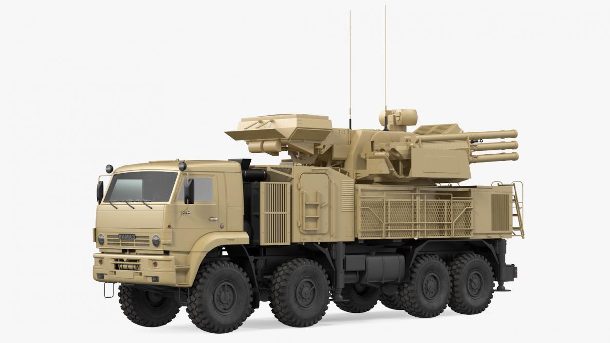 3D Pantsir S1 SA 22 Desert Camo model