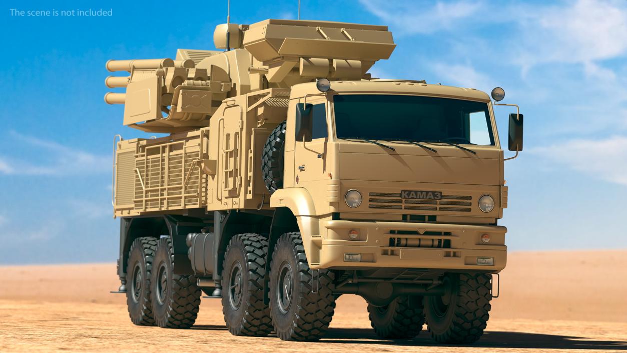 3D Pantsir S1 SA 22 Desert Camo model