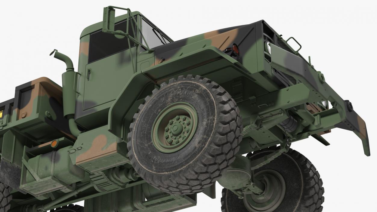 3D M939 Military Cargo Truck Green