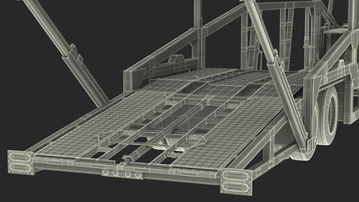 3D model Marmon Truck with Sun Valley Car Carrier