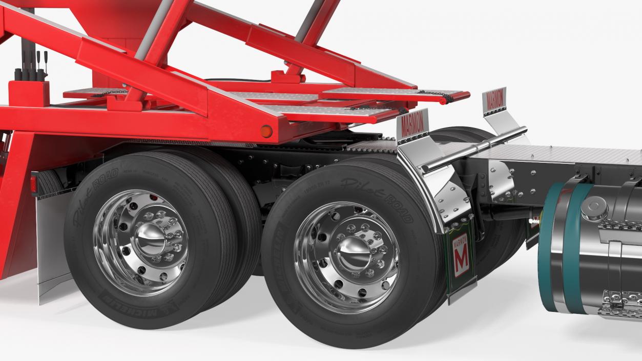 3D model Marmon Truck with Sun Valley Car Carrier