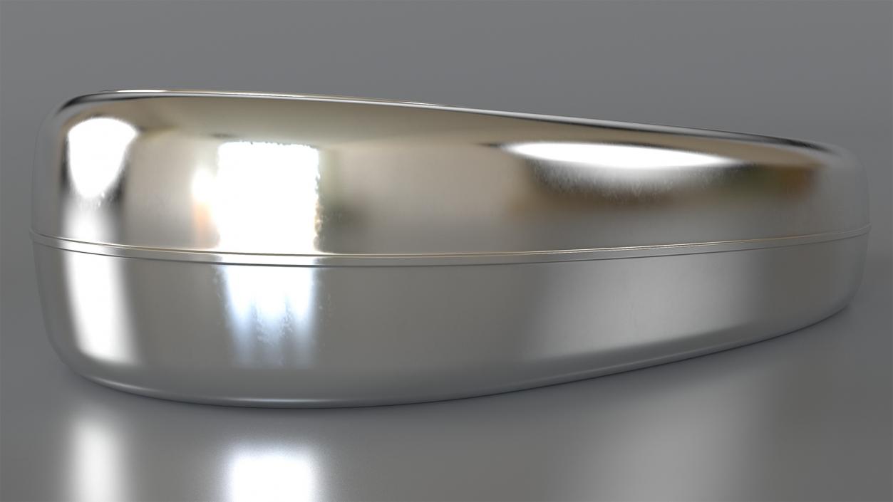 Metal Bed Pan with Cover 3D model