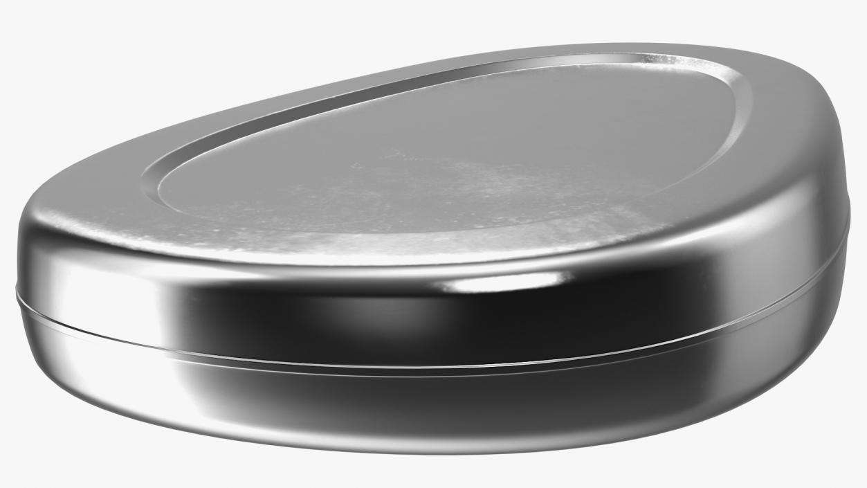 Metal Bed Pan with Cover 3D model