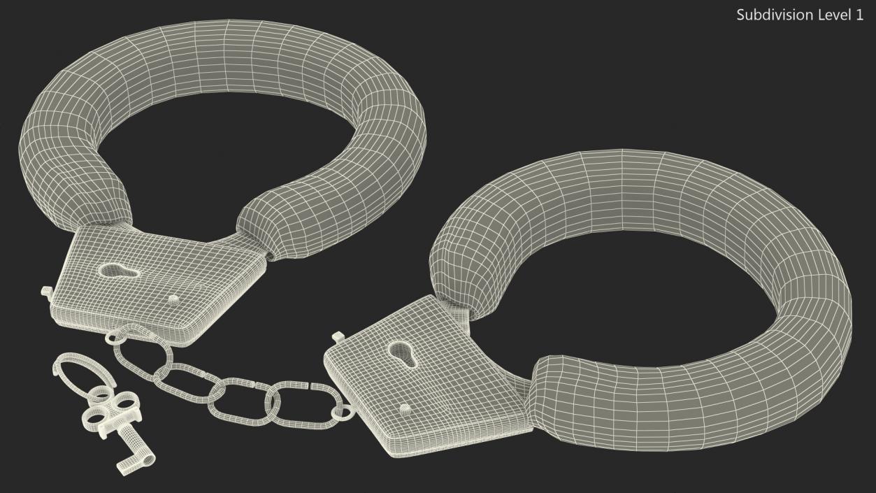 3D model Tiger Handcuffs